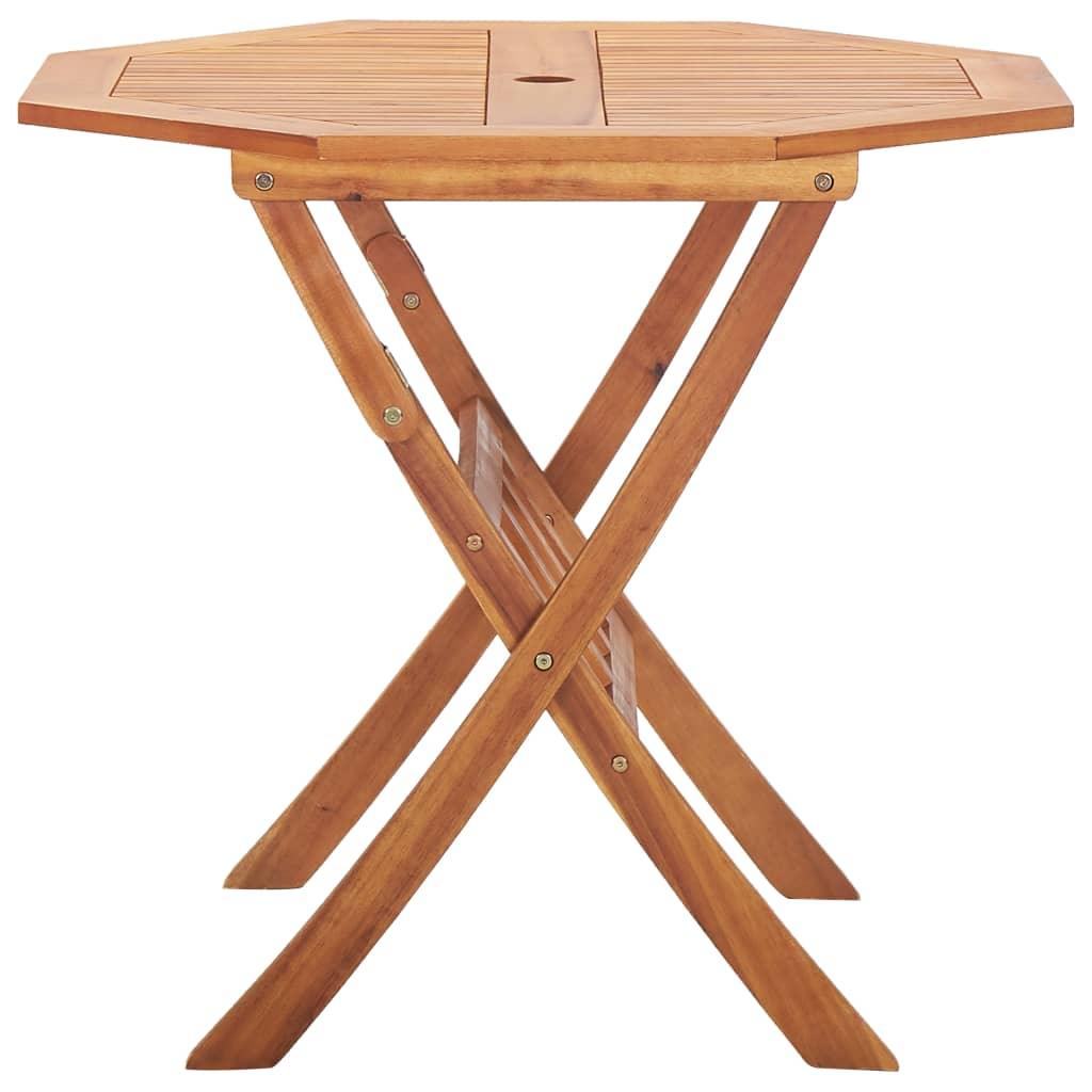 Folding Patio Table 35.4"x29.5" Solid Wood Acacia at Set Shop and Smile