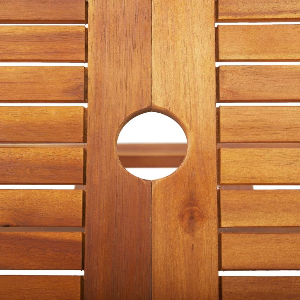 Folding Patio Table 35.4"x29.5" Solid Wood Acacia at Set Shop and Smile