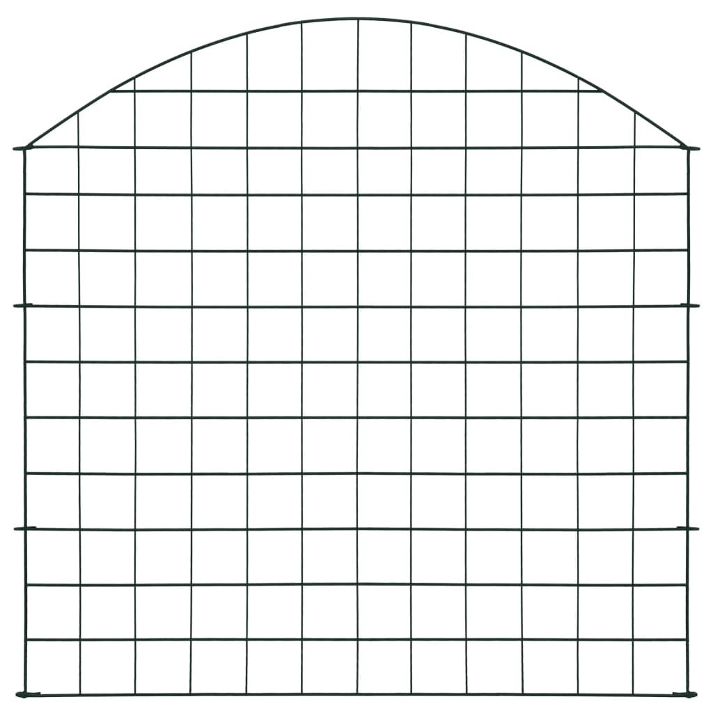 Arched Garden Fence Set 30.5"x30.9" Green at Set Shop and Smile
