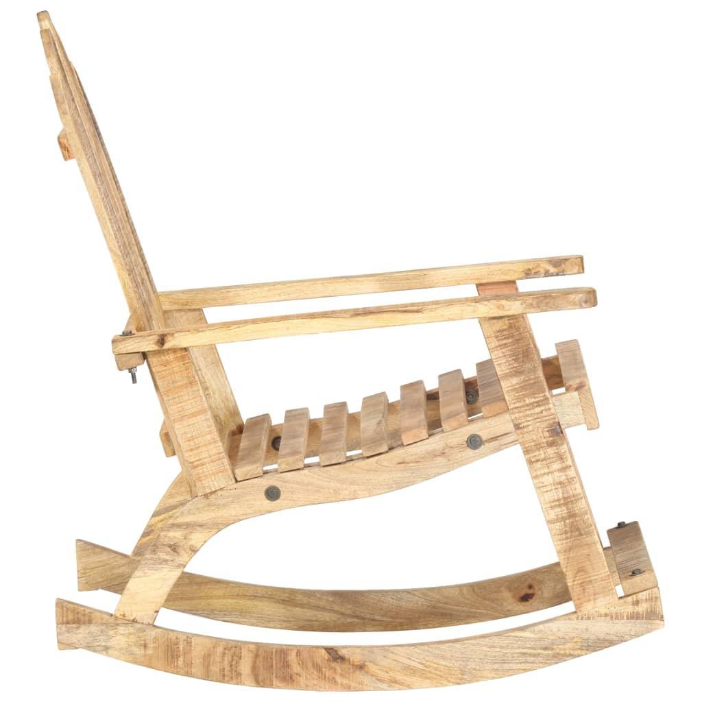 Garden Rocking Chair Solid Mango Wood at Set Shop and Smile