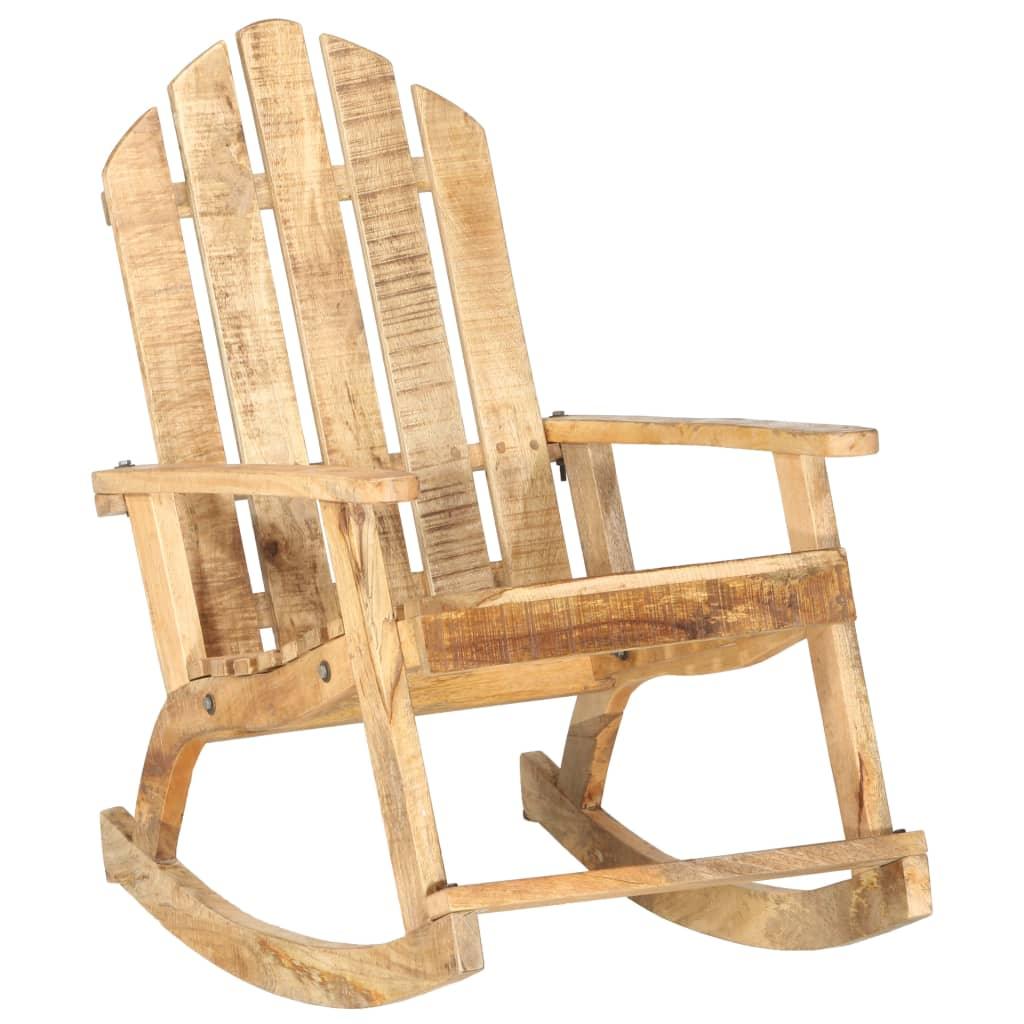 Garden Rocking Chair Solid Mango Wood at Set Shop and Smile