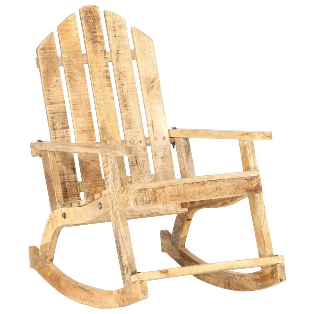 Garden Rocking Chair Solid Mango Wood at Set Shop and Smile