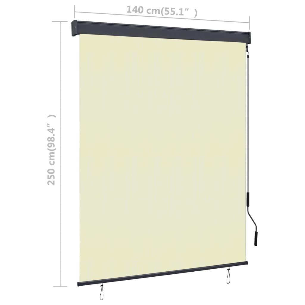 Outdoor Roller Blind 55.1"x98.4" Cream at Set Shop and Smile