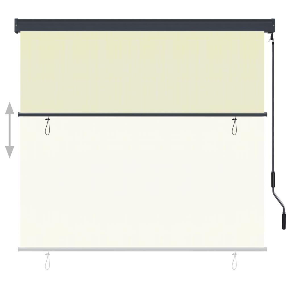 Outdoor Roller Blind 63"x98.4" Cream at Set Shop and Smile