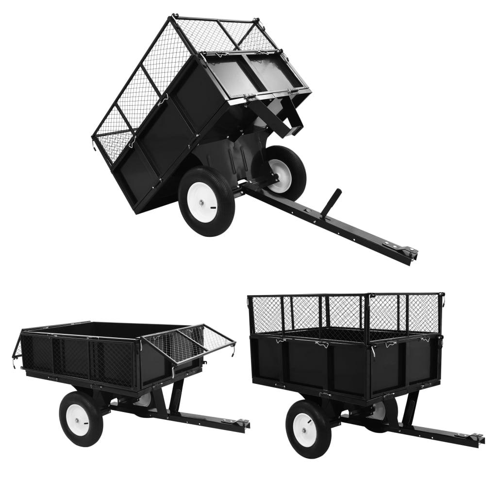 Tipping Trailer for Lawn Mower 661.4 lb Load at Set Shop and Smile