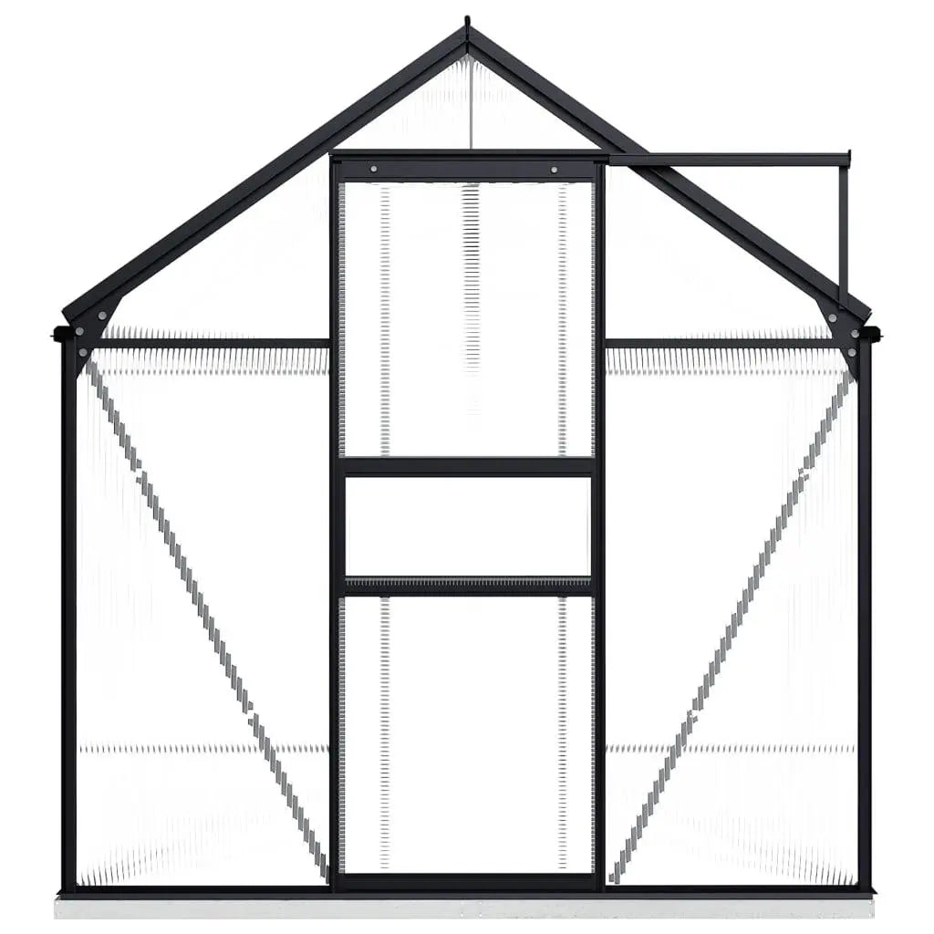 Greenhouse with Base Frame Anthracite Aluminum 75.7 ft² at Set Shop and Smile