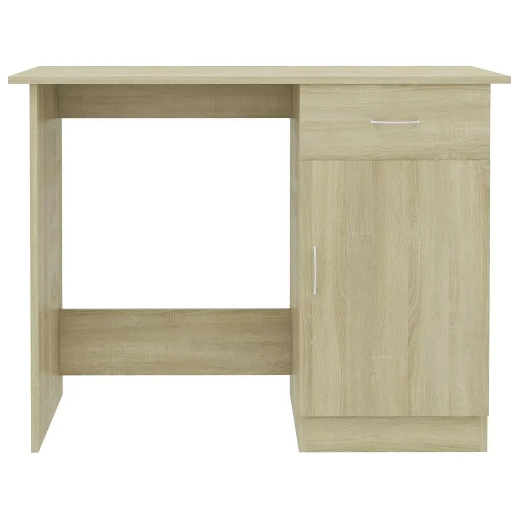 Desk Sonoma Oak 39.4"x19.7"x29.9" Engineered Wood at Set Shop and Smile