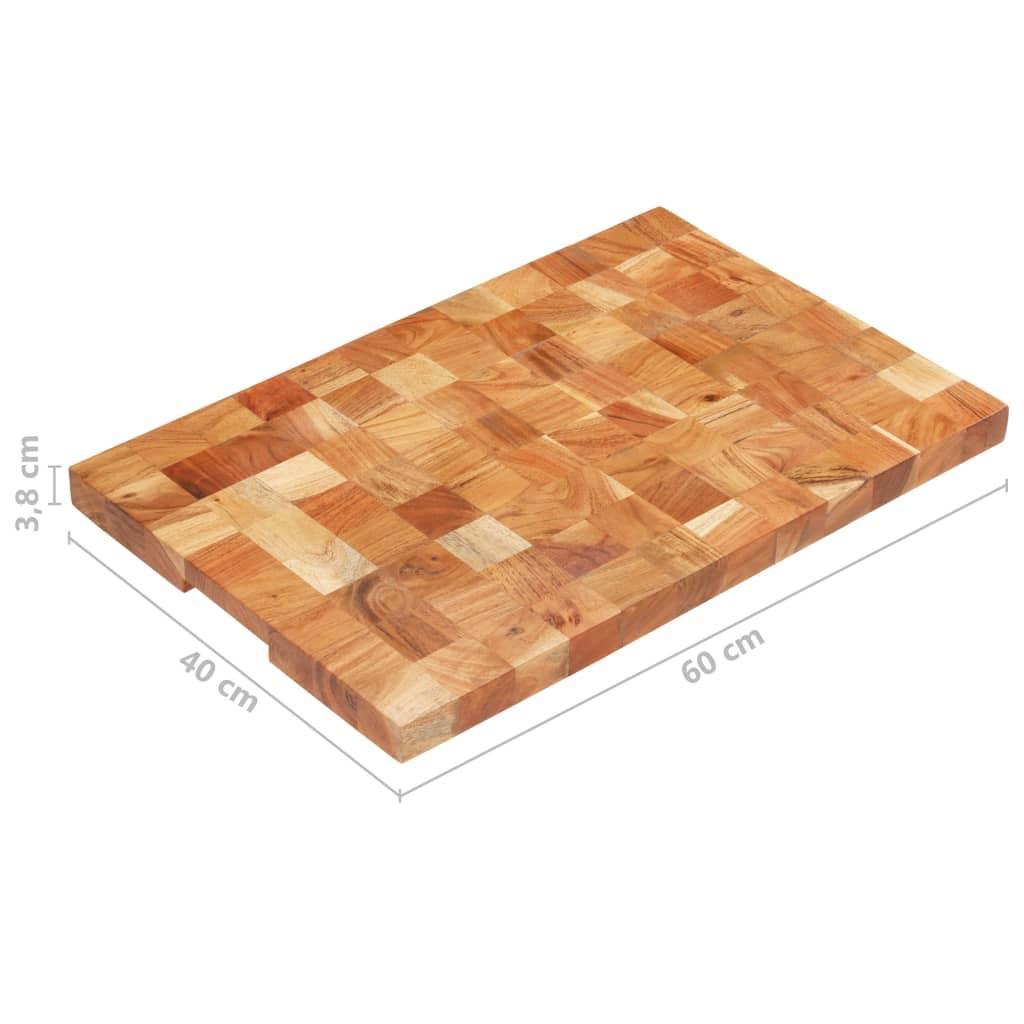 Chopping Board 23.6"x15.7"x1.5" Solid Wood Acacia at Set Shop and Smile