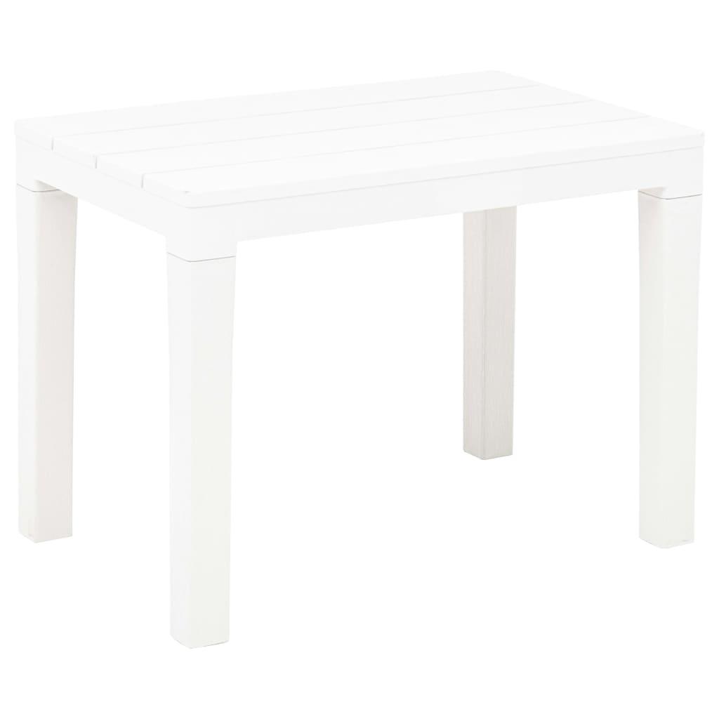 Patio Benches 2 pcs White Plastic at Set Shop and Smile