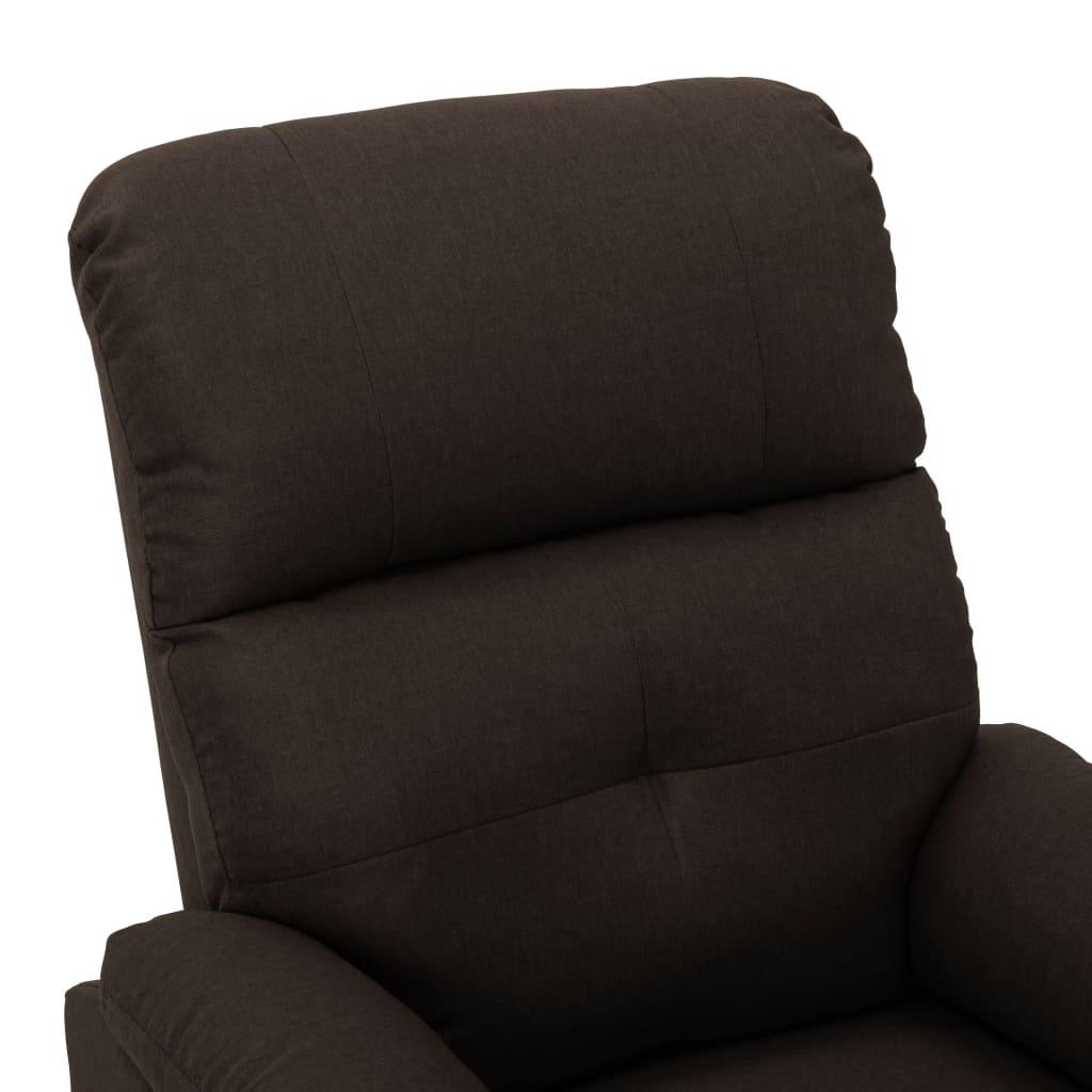 Massage Recliner Dark Brown Fabric at Set Shop and Smile