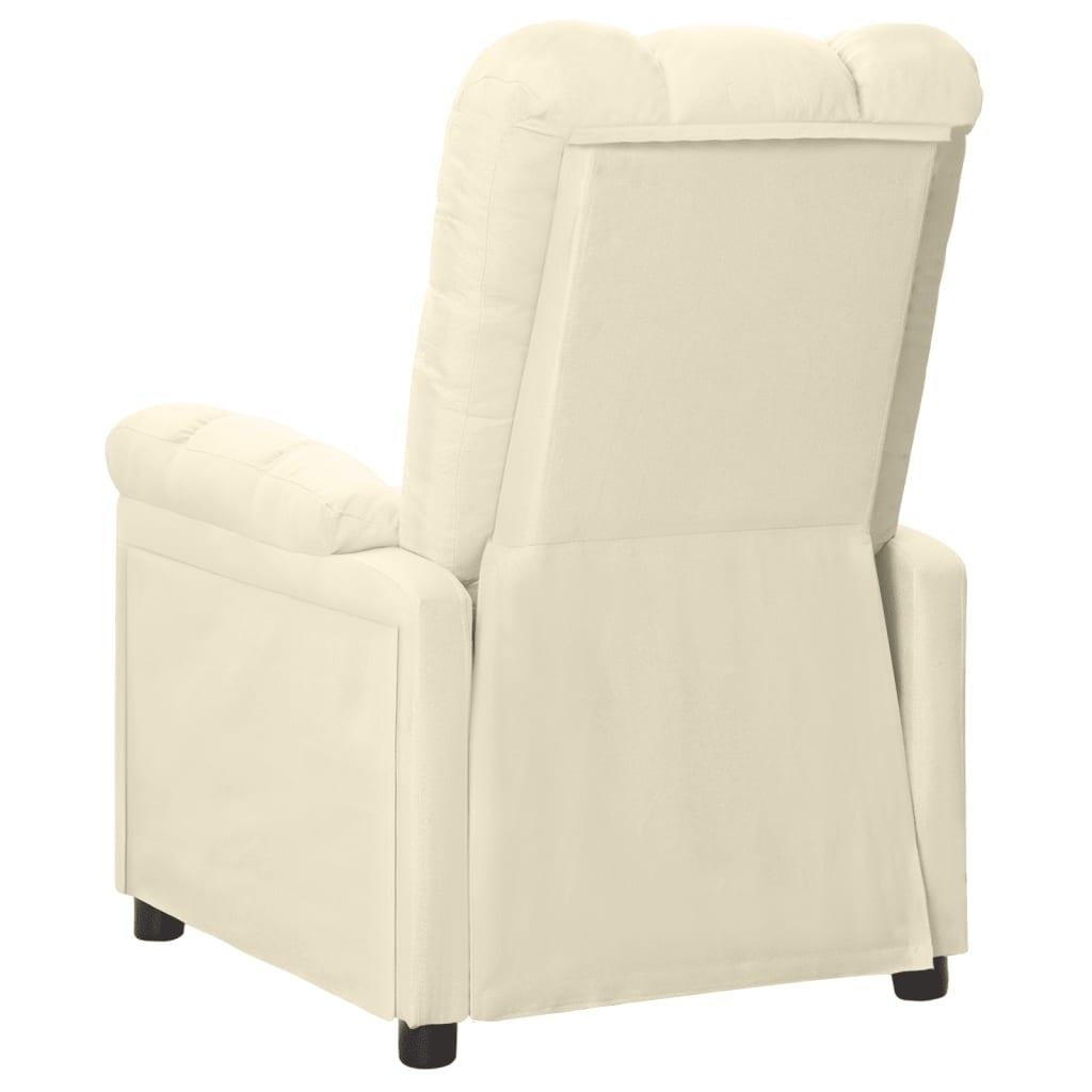 Recliner Cream Fabric at Set Shop and Smile