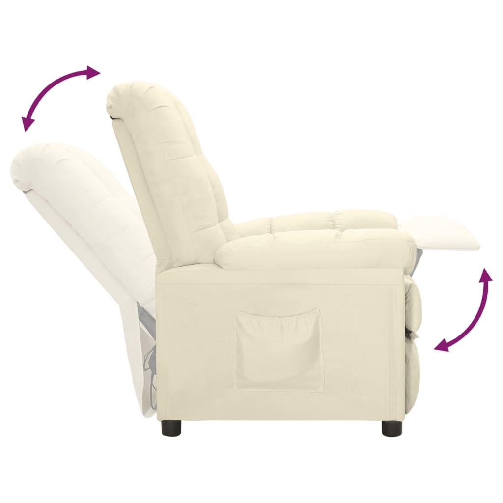 Recliner Cream Fabric at Set Shop and Smile