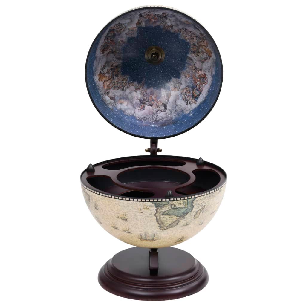 Tabletop Globe Bar Wine Stand Eucalyptus Wood Green at Set Shop and Smile