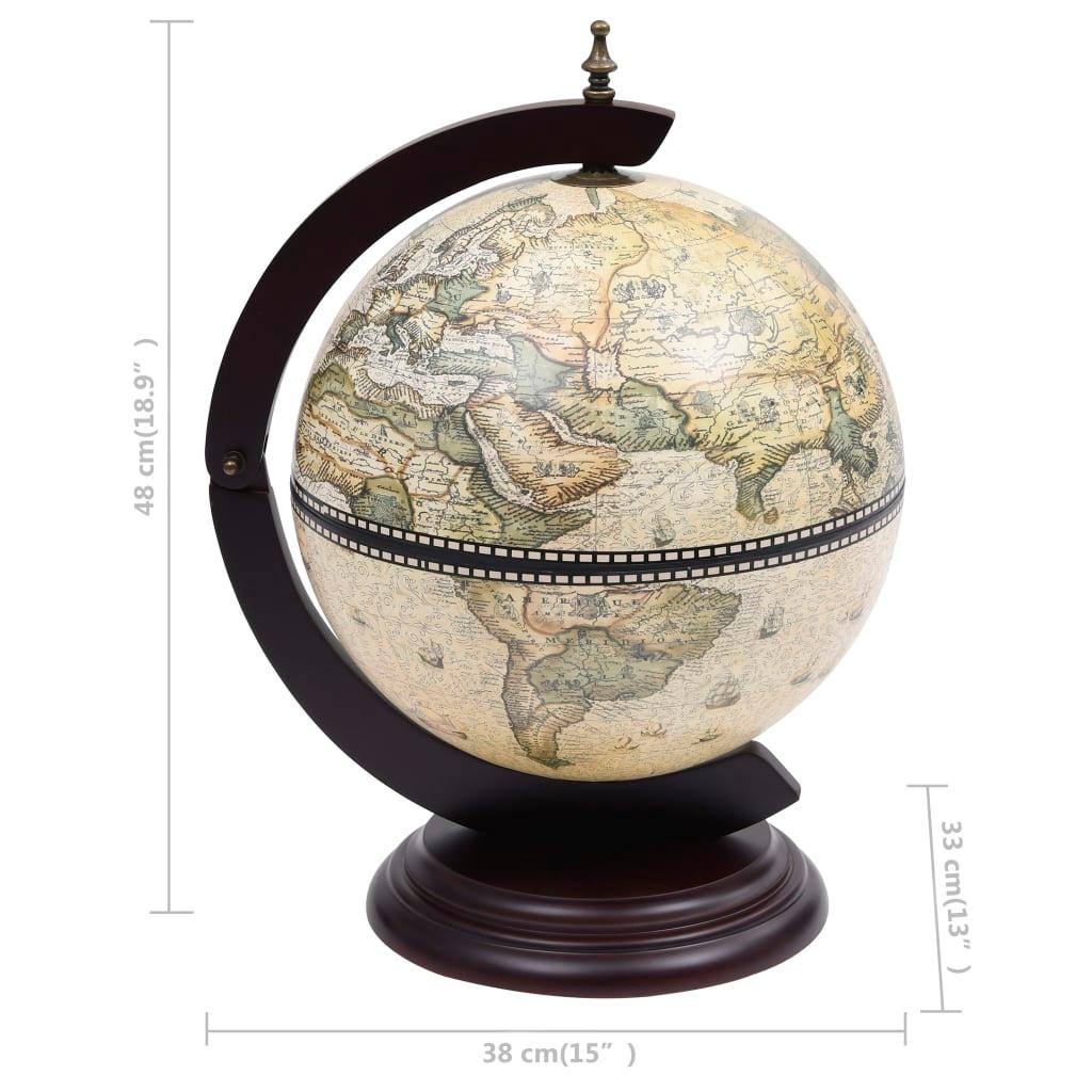 Tabletop Globe Bar Wine Stand Eucalyptus Wood Green at Set Shop and Smile