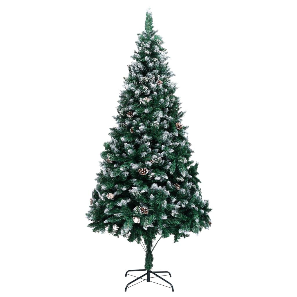 Artificial Christmas Tree with Pine Cones and White Snow 8 ft at Set Shop and Smile