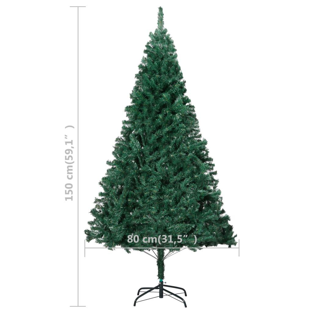 Artificial Christmas Tree with Thick Branches Green 5 ft PVC at Set Shop and Smile