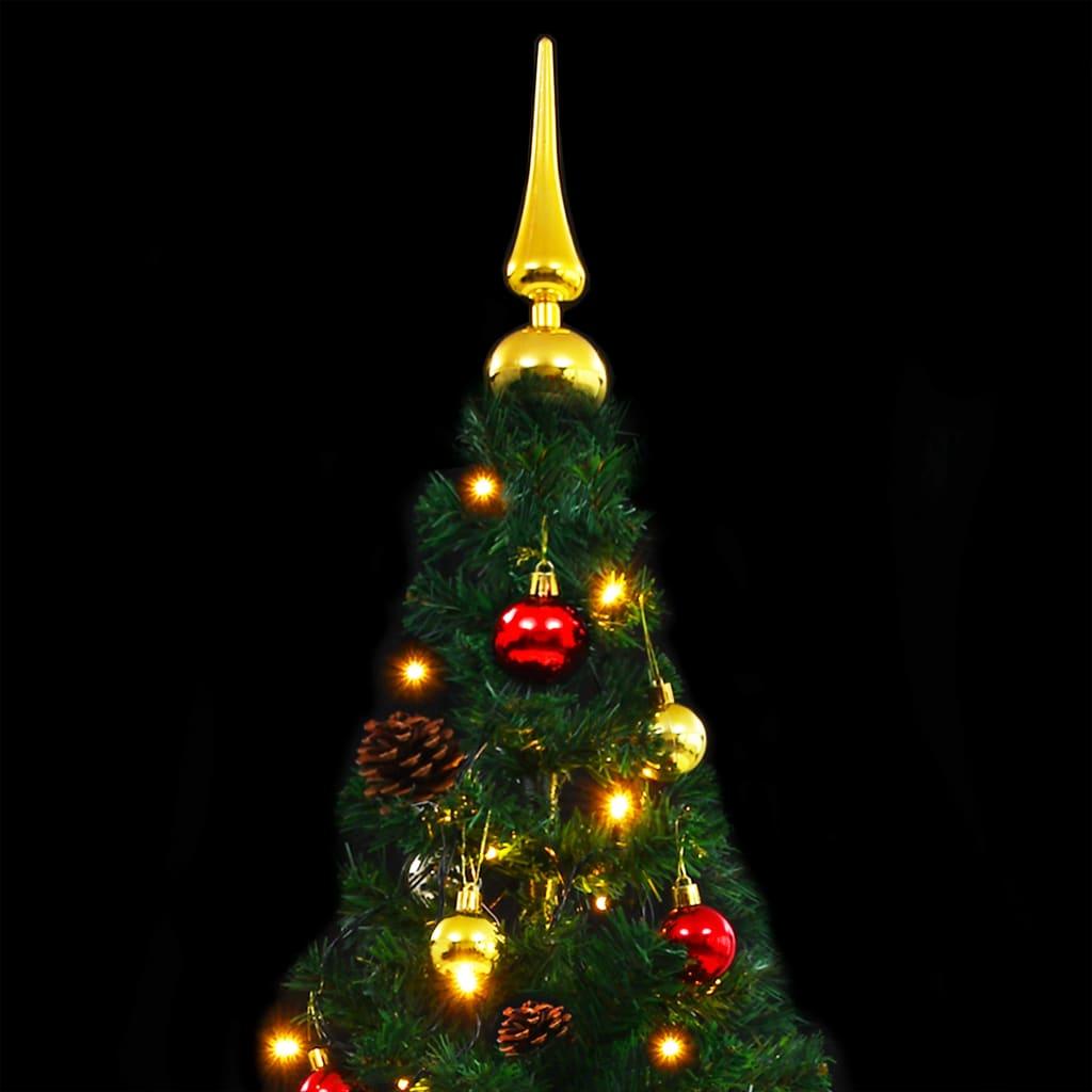 Artificial Christmas Tree with Baubles and LEDs Green 6 ft at Set Shop and Smile