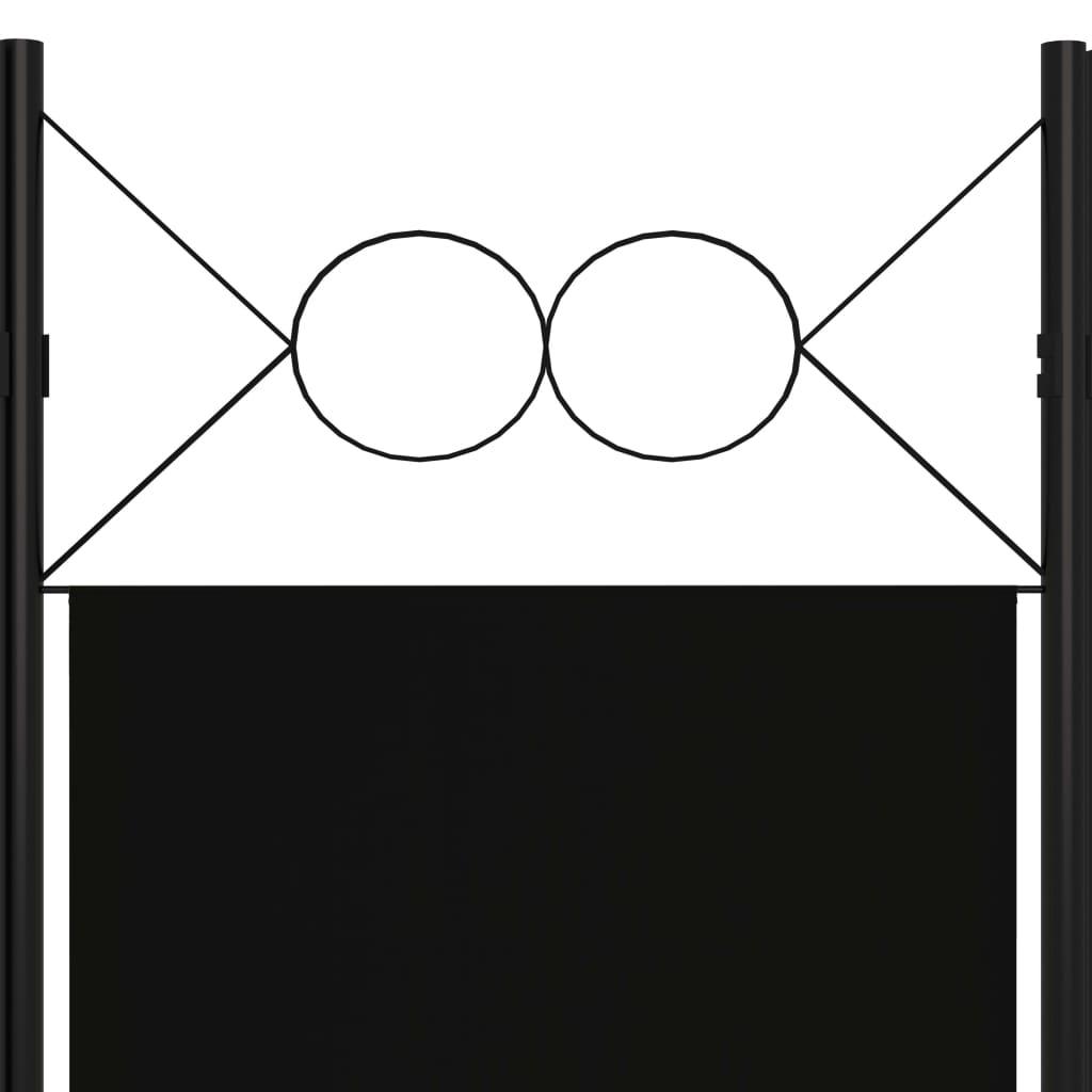 5-Panel Room Divider Black 78.7"x70.9" at Set Shop and Smile