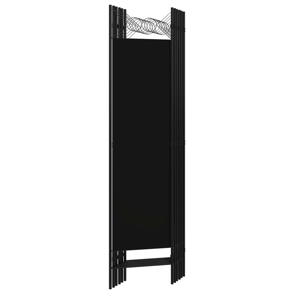 6-Panel Room Divider Black 94.5"x70.9" at Set Shop and Smile