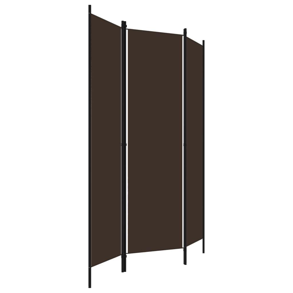 3-Panel Room Divider Brown 59.1"x70.9" at Set Shop and Smile
