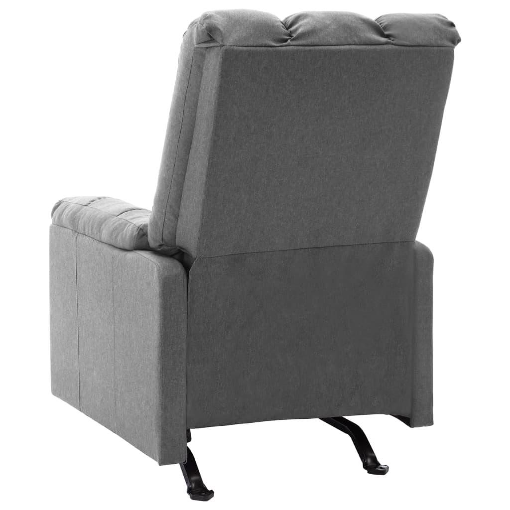 Recliner Light Gray Fabric at Set Shop and Smile