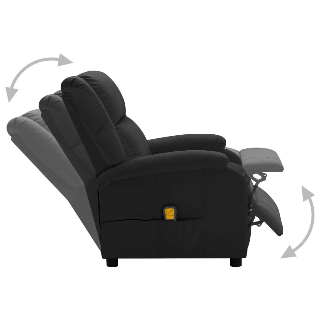 Massage Chair Black Faux Leather at Set Shop and Smile