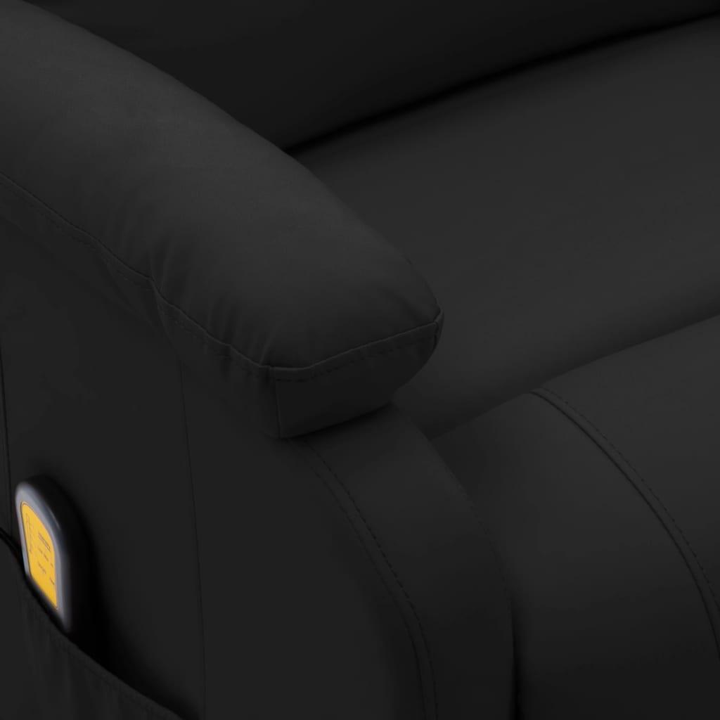 Massage Chair Black Faux Leather at Set Shop and Smile