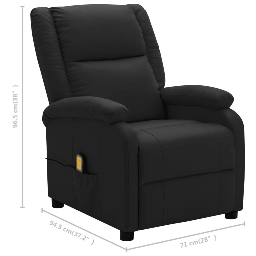 Massage Chair Black Faux Leather at Set Shop and Smile