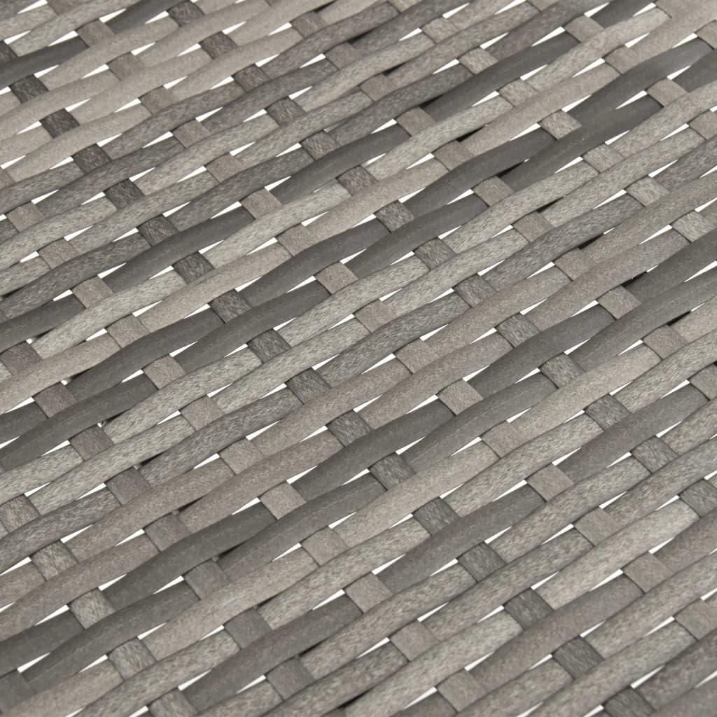 Stackable Patio Chairs 4 pcs Gray Poly Rattan at Set Shop and Smile