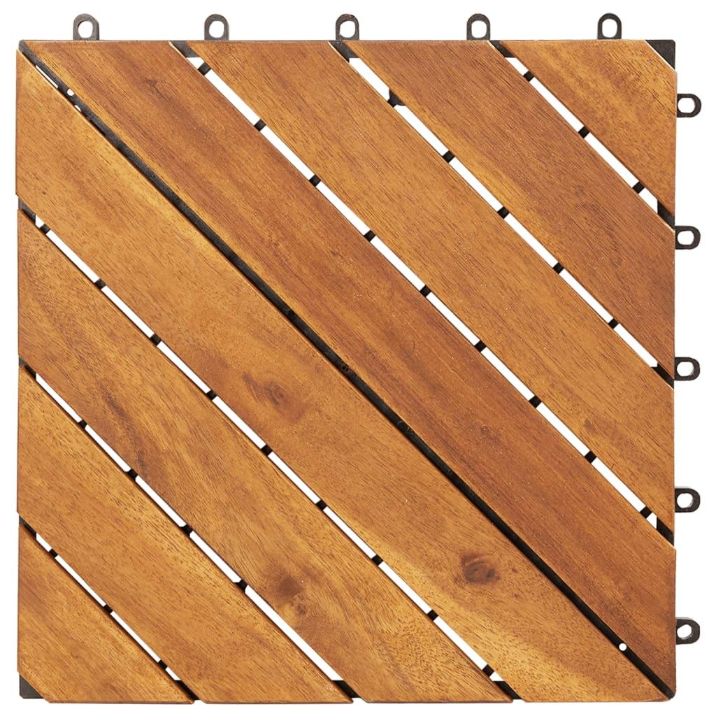 Decking Tiles 10 pcs 11.8"x11.8" Solid Acacia Wood at Set Shop and Smile