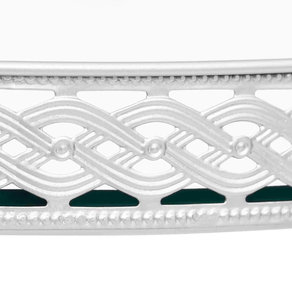 Side Table Silver 15.7"x15.7"x16.1" Glass at Set Shop and Smile