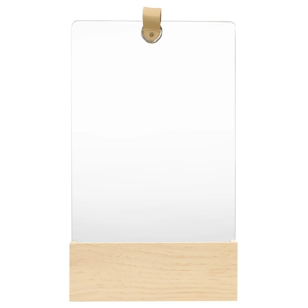 Wall Mirror Solid Pinewood 9.1"x15.6" at Set Shop and Smile