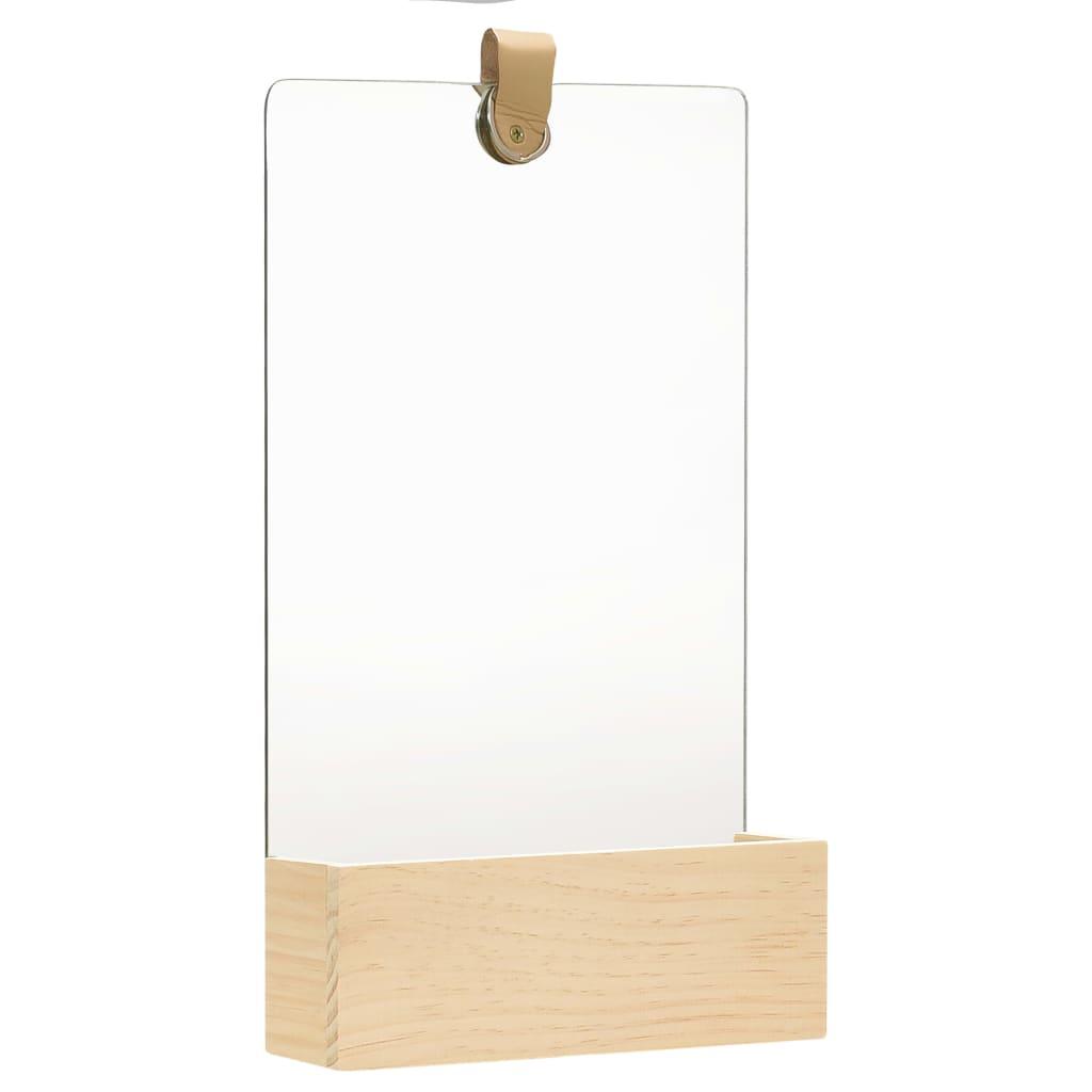 Wall Mirror Solid Pinewood 9.1"x15.6" at Set Shop and Smile