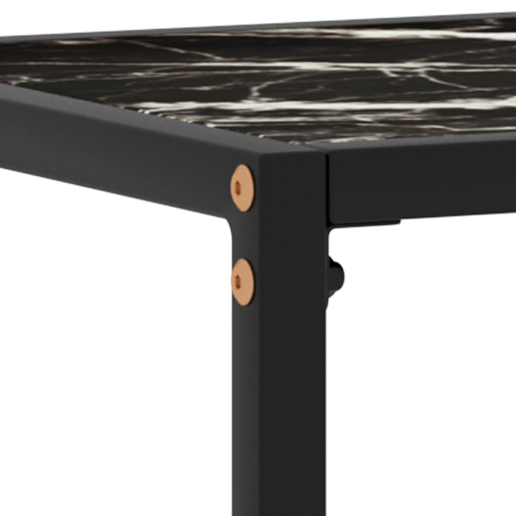 Console Table Black 23.6"x13.8"x29.5" Tempered Glass at Set Shop and Smile