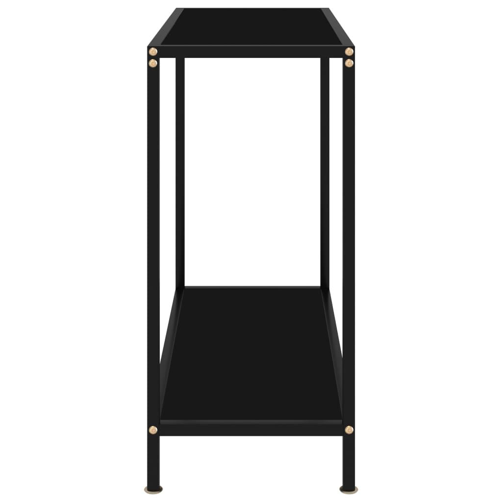Console Table Black 31.5"x13.8"x29.5" Tempered Glass at Set Shop and Smile