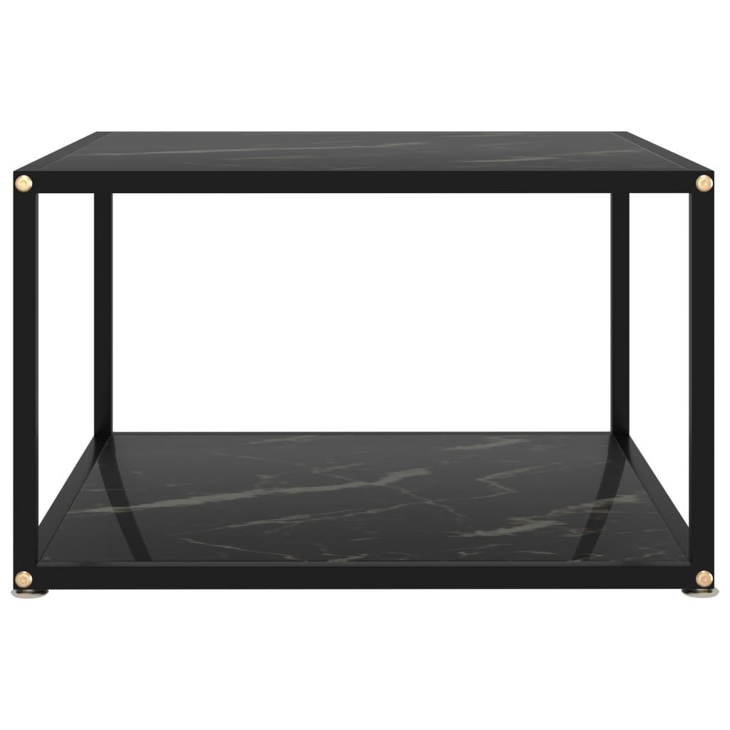 Coffee Table Black 23.6"x23.6"x13.8" Tempered Glass at Set Shop and Smile