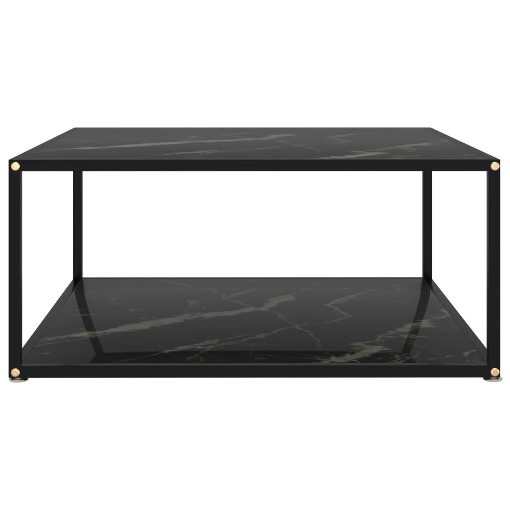 Coffee Table Black 31.5"x31.5"x13.8" Tempered Glass at Set Shop and Smile