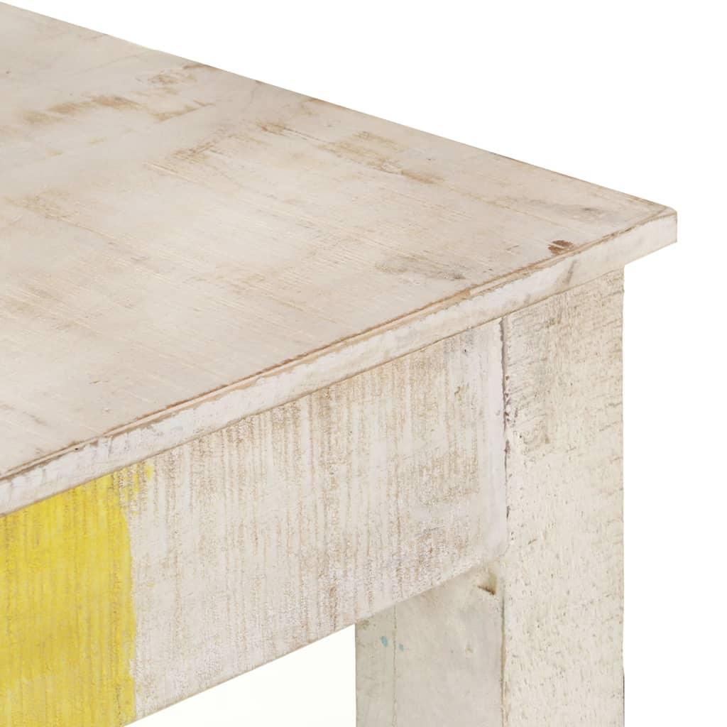 Console Table White 45.3"x13.8"x30.3" Rough Mango Wood at Set Shop and Smile