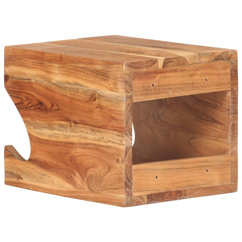 Wall Mounted Bicycle Rack 13.8"x9.8"x9.8" Solid Acacia Wood at Set Shop and Smile