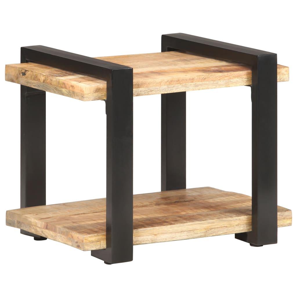 Bedside Cabinet 19.7"x15.7"x15.7" Rough Mango Wood at Set Shop and Smile