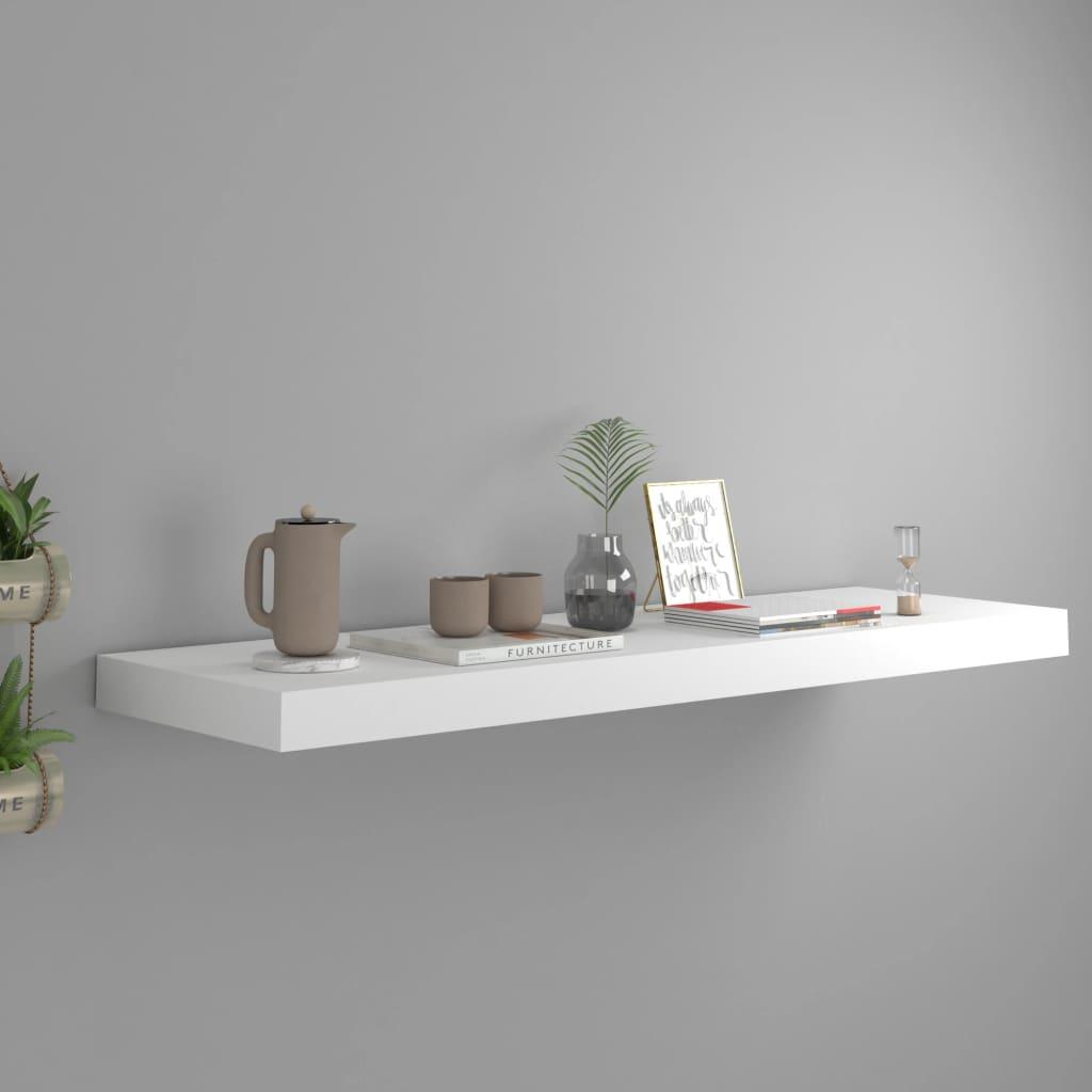 Floating Wall Shelf White 31.5"x9.3"x1.5" MDF at Set Shop and Smile