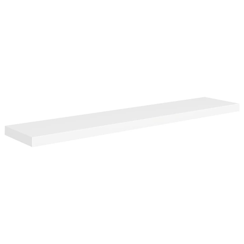 Floating Wall Shelves 2 pcs White 47.2"x9.3"x1.5" MDF at Set Shop and Smile