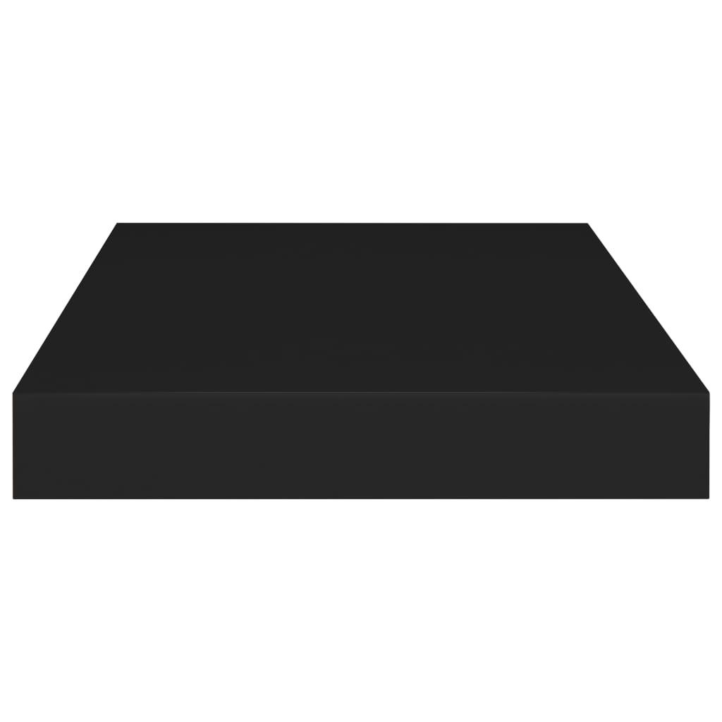 Floating Wall Shelves 2 pcs Black 15.7"x9.1"x1.5" MDF at Set Shop and Smile