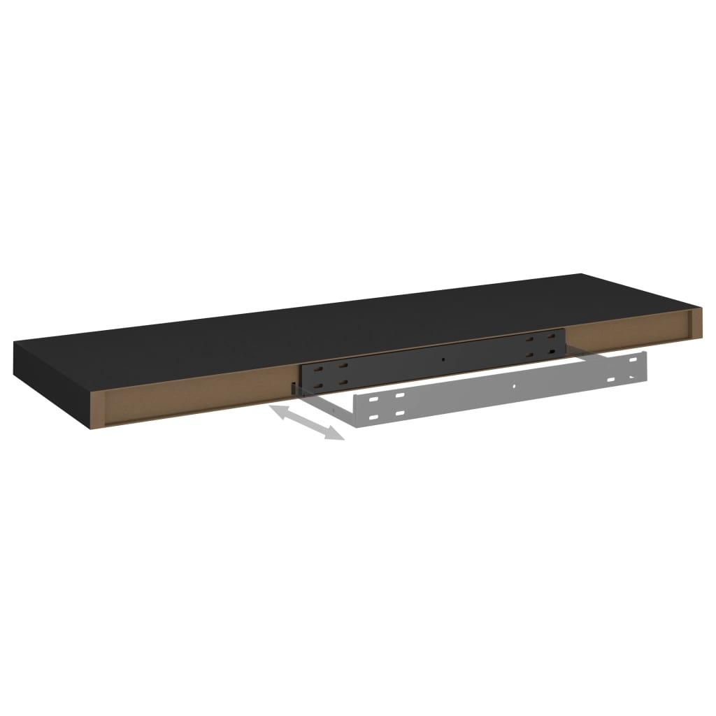 Floating Wall Shelf Black 31.5"x9.3"x1.5" MDF at Set Shop and Smile