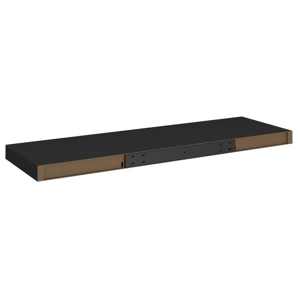 Floating Wall Shelves 2 pcs Black 31.5"x9.3"x1.5" MDF at Set Shop and Smile