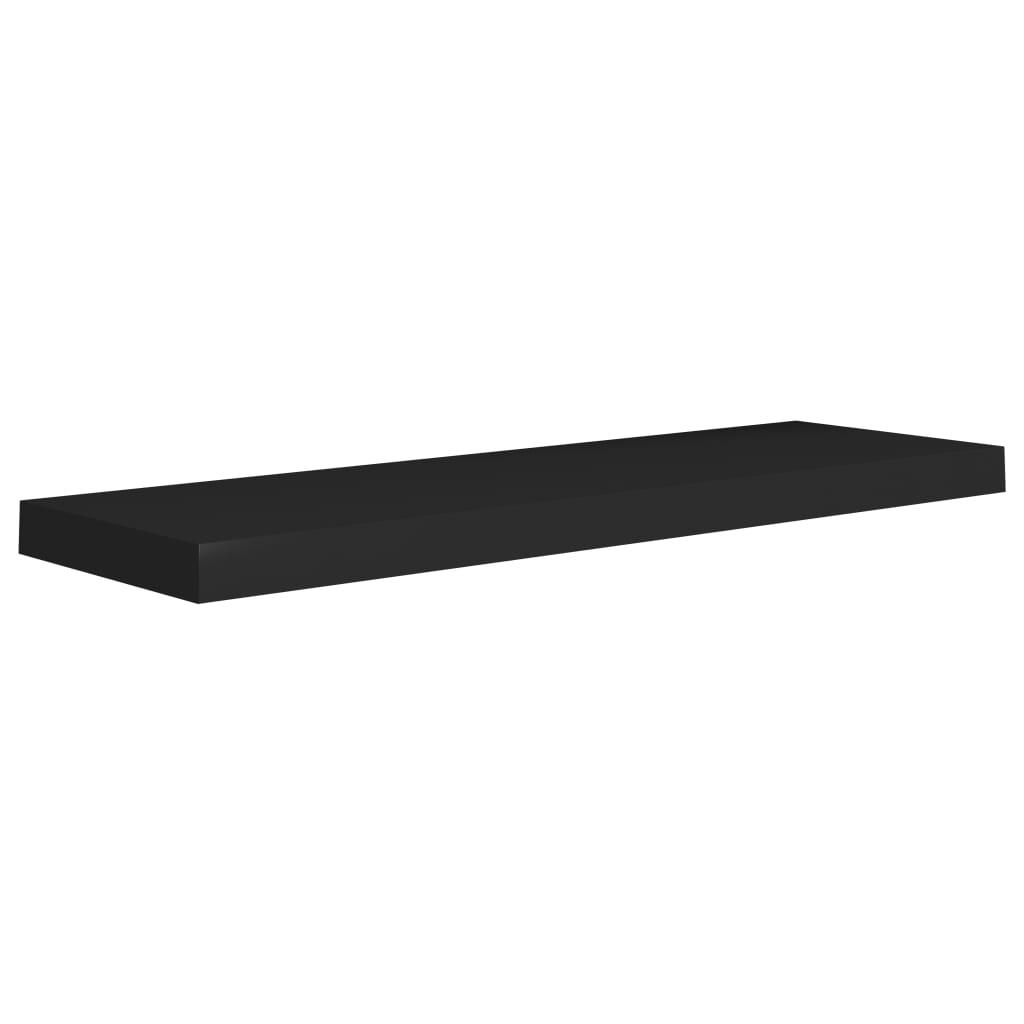 Floating Wall Shelves 4 pcs Black 31.5"x9.3"x1.5" MDF at Set Shop and Smile