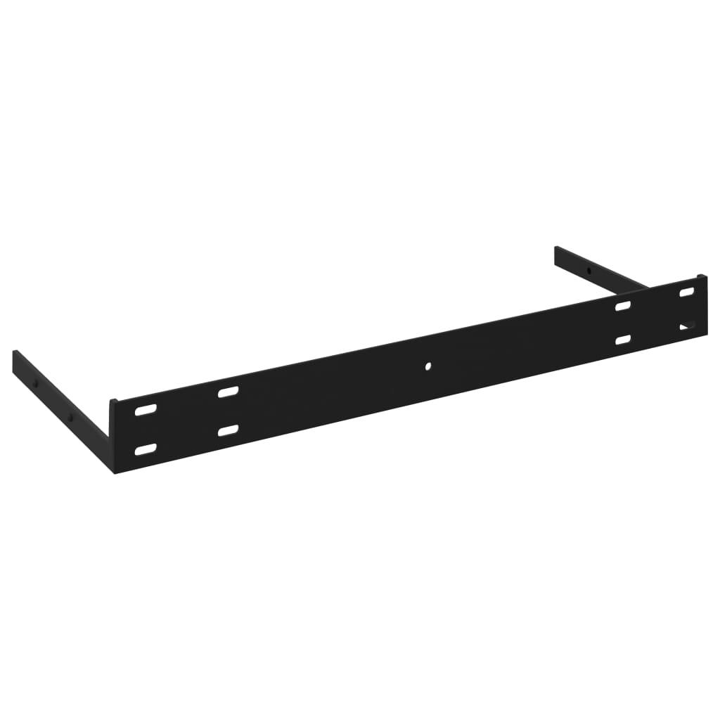 Floating Wall Shelves 2 pcs Black 35.4"x9.3"x1.5" MDF at Set Shop and Smile