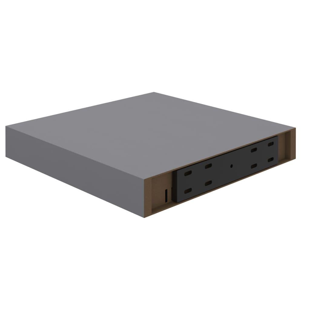 Floating Wall Shelf Gray 9.1"x9.3"x1.5" MDF at Set Shop and Smile
