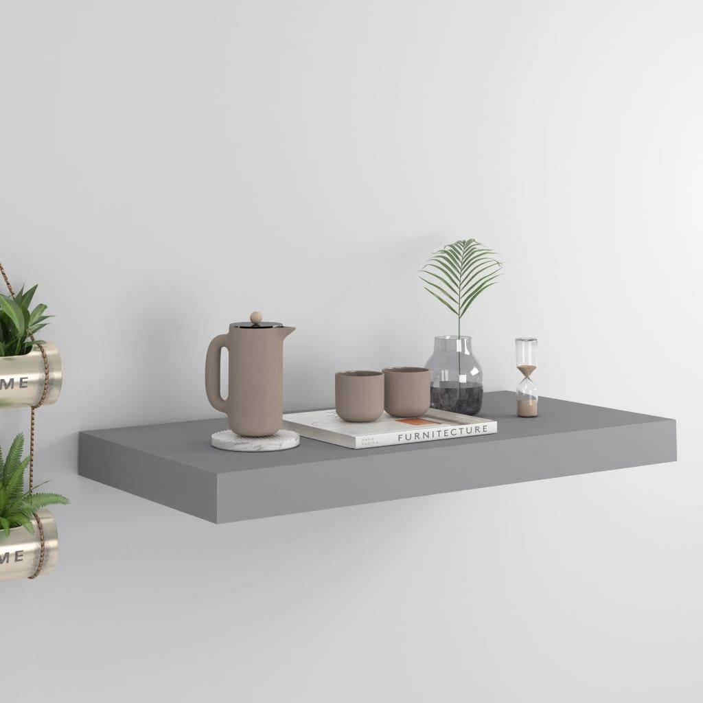 Floating Wall Shelf Gray 19.7"x9.1"x1.5" MDF at Set Shop and Smile