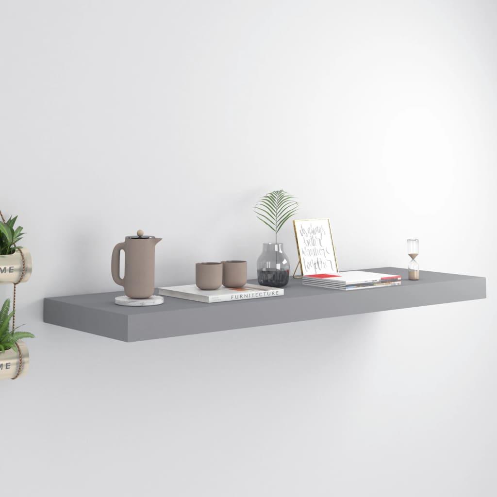 Floating Wall Shelf Gray 31.5"x9.3"x1.5" MDF at Set Shop and Smile